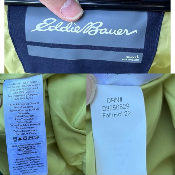 Eddie Bauer Wm’s Funski Shell Outer Layer Jacket NWOT Sz L - Picture 3 of 16